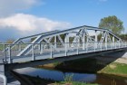 Kratowy most drogowy - konstrukcji spawanej  z pomostem trwałym według projektu prof. S. Bryły