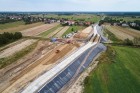 Budowa wiaduktu nad linią kolejową w ciągu DK9