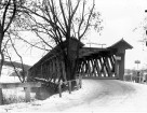 Most drewniany na Dunajcu w Kurowie 1931 r.