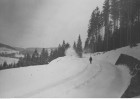 Odśnieżanie drogi Istebna - Wisła 1930