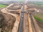 A1. odc. E - WD 350 Wiadukt drogowy nad autostradą km 414+335,73 w ciągu łącznicy węzła Mykanów - postęp prac listopad 2019 r.